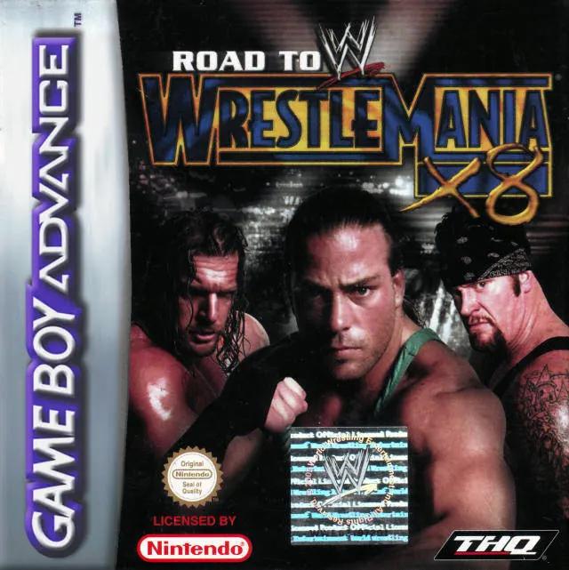 Game | Nintendo Game Boy Advance GBA | WWE Road To WrestleMania X8 Physical Video Games Game Nintendo