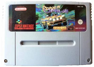 Game | Super Nintendo SNES | Power Drive Physical Video Games Game Nintendo