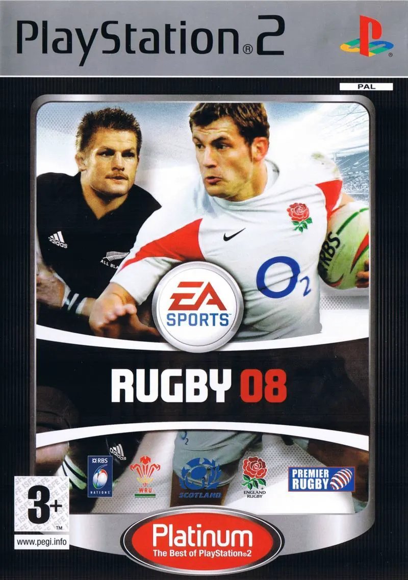 Game | Sony PlayStation PS2 | Rugby 08 (Platinum) Physical Video Games Game Sony