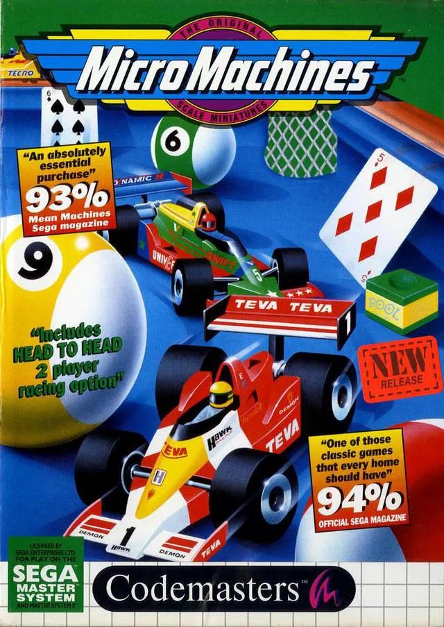 Game | Sega Master System | Micro Machines Physical Video Games Game Sega