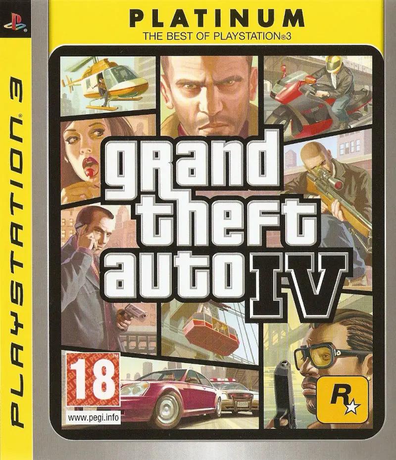 Game | Sony PlayStation PS3 | Grand Theft Auto IV (Platinum) Physical Video Games Game Sony