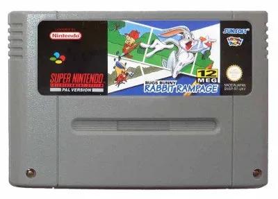 Game | Super Nintendo SNES | Bugs Bunny Rabbit Rampage Physical Video Games Game Nintendo
