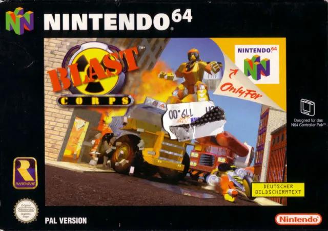 Game | Nintendo N64 | Blast Corps Physical Video Games Game Nintendo