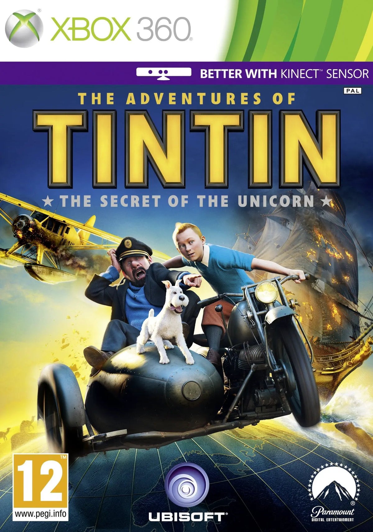 Game | Xbox 360 | Adventures Of Tintin: The Secret Of The Unicorn Physical Video Games Game Microsoft