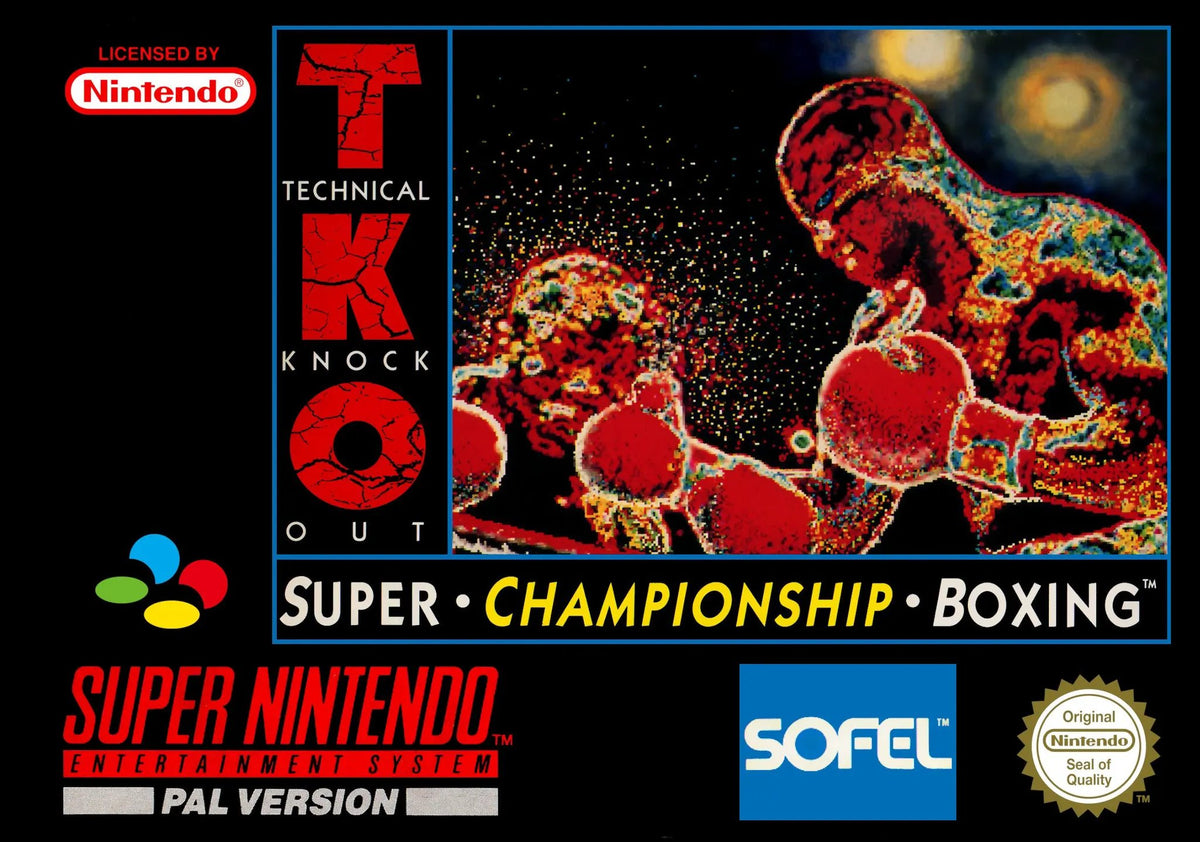 Game | Super Nintendo SNES | TKO Super Championship Boxing Physical Video Games Game Nintendo