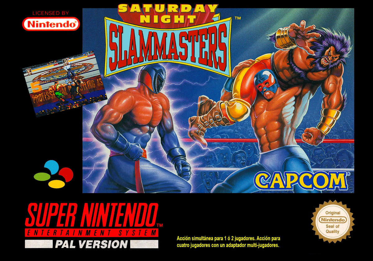 Game | Super Nintendo SNES | Saturday Night Slam Masters Physical Video Games Game Nintendo