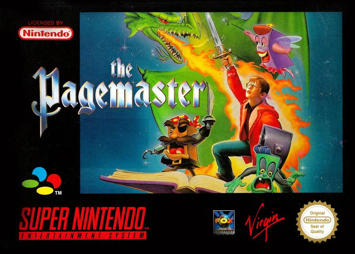 Game | Super Nintendo SNES | The Pagemaster Physical Video Games Game Nintendo