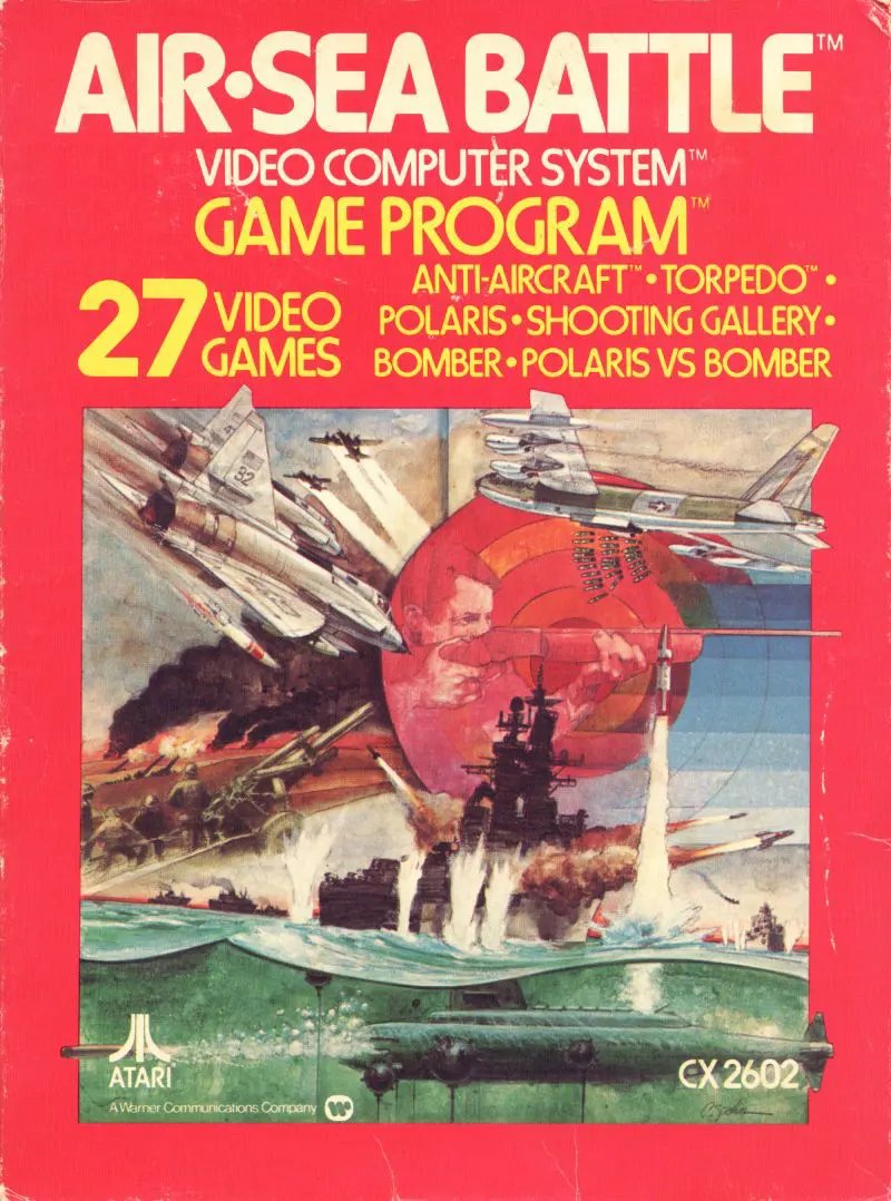 Game | Atari 2600 | Air-Sea Battle (Text Label) Physical Video Games Game Atari