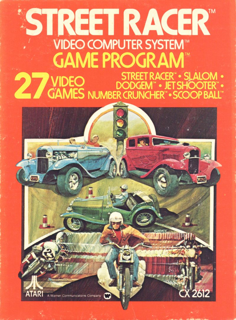 Game | Atari 2600 | Street Racer (Text Label)