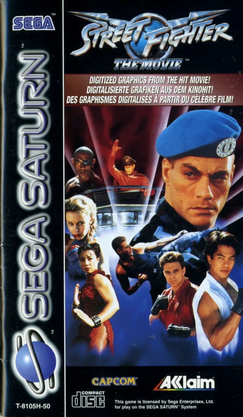 Game | Sega Saturn | Street Fighter: The Movie Physical Video Games Game Sega