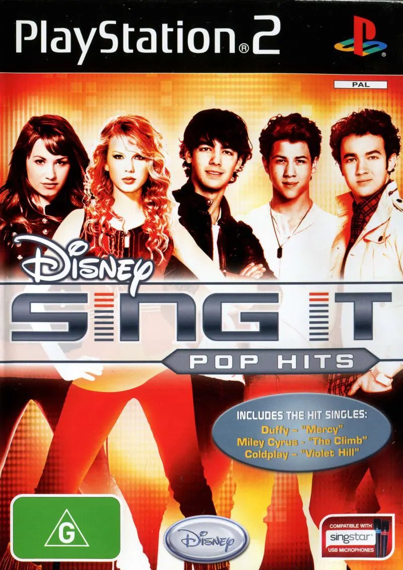 Game | Sony PlayStation PS2 | Disney Sing It: Pop Hits Physical Video Games Game Sony