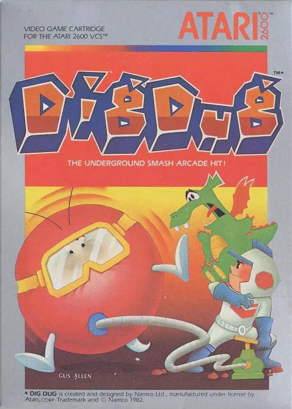 Game | Atari 2600 | Dig Dug Physical Video Games Game Atari