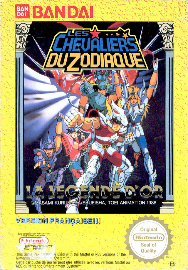 Game | Nintendo NES | Les Chevaliers Du Zodiaque
