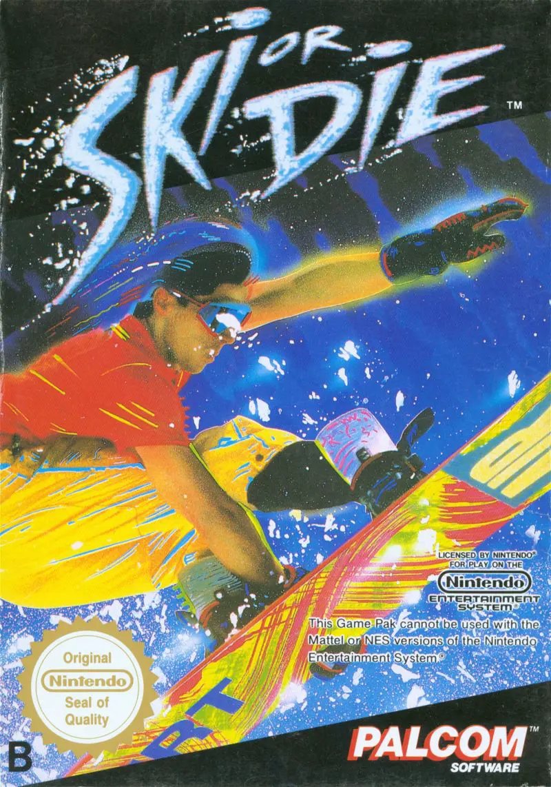 Game | Nintendo NES | Ski Or Die Physical Video Games Game Nintendo