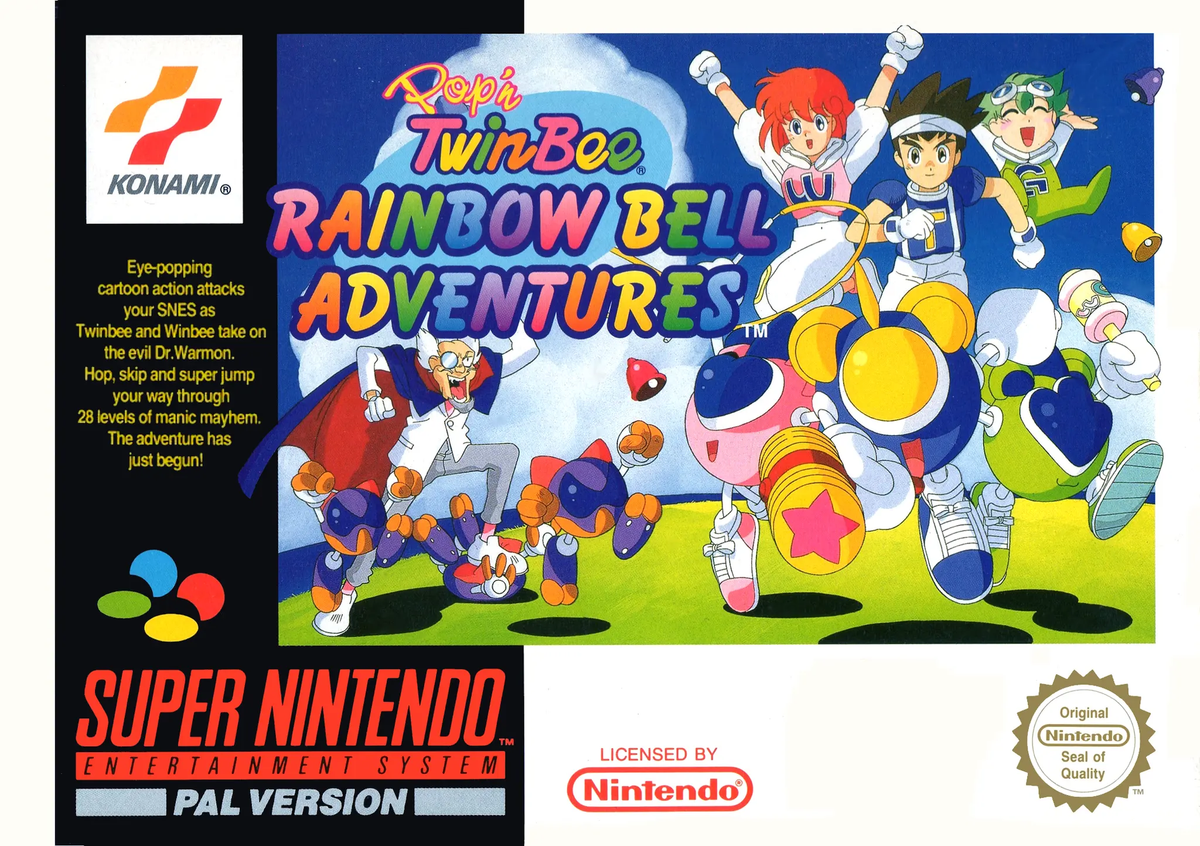 Game | Super Nintendo SNES | Pop'n TwinBee: Rainbow Bell Adventures Physical Video Games Game Nintendo