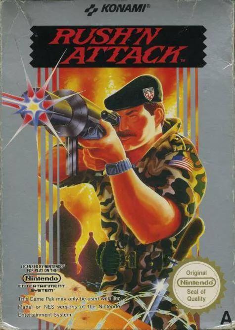 Game | Nintendo NES | Rush'n Attack Physical Video Games Game Nintendo