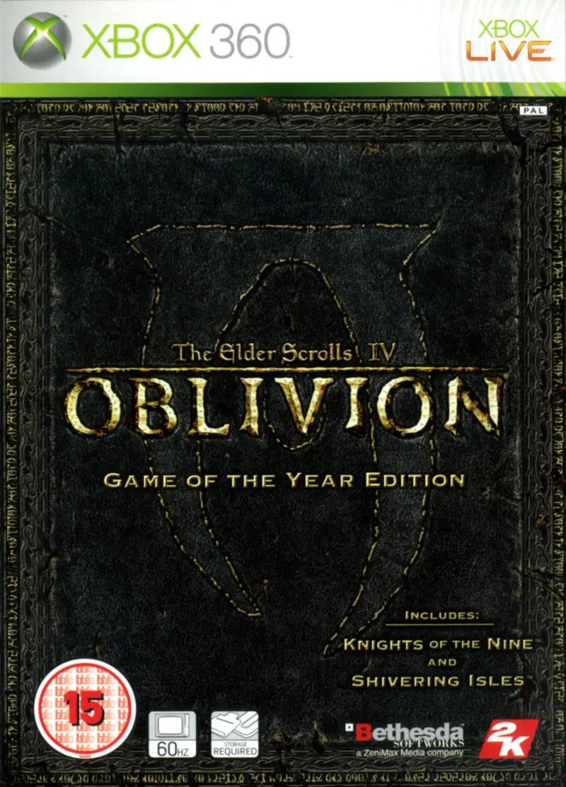 Game | Xbox 360 | Elder Scrolls IV: Oblivion (Game Of The Year Edition) Physical Video Games Game Microsoft