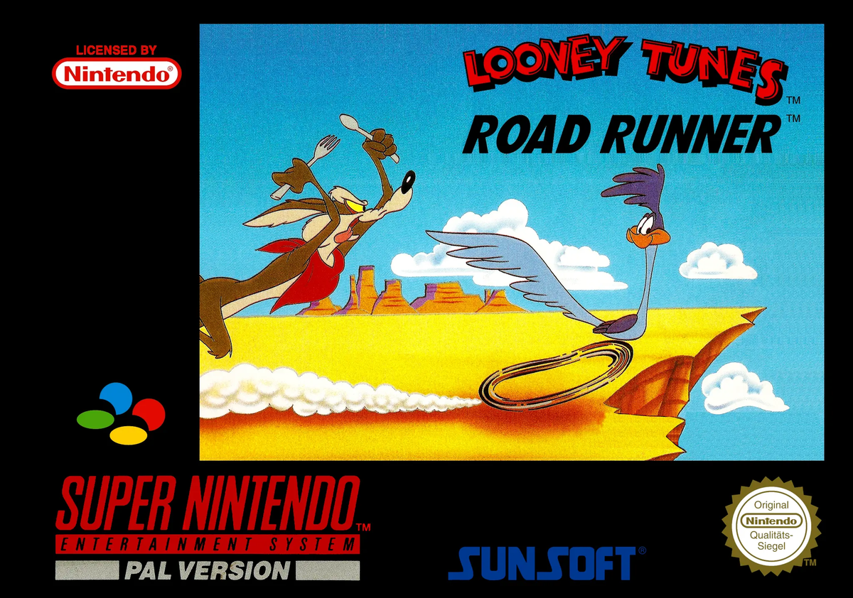 Game | Super Nintendo SNES | Looney Tunes Road Runner Physical Video Games Game Nintendo
