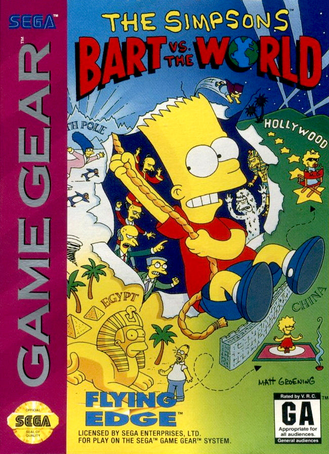 Game | Sega Game Gear | The Simpsons Bart Vs The World