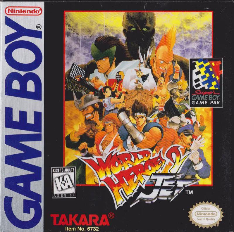 Game | Nintendo Game Boy GB | World Heroes 2 Jet Physical Video Games Game Nintendo