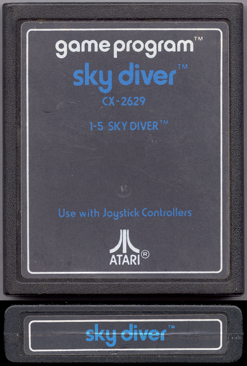 Game | Atari 2600 | Sky Diver (Text Label)