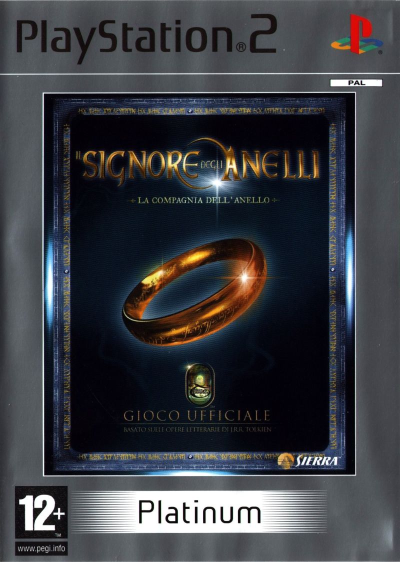 Game | Sony PlayStation PS2 | Lord Of The Rings Fellowship Of The Ring (Platinum)