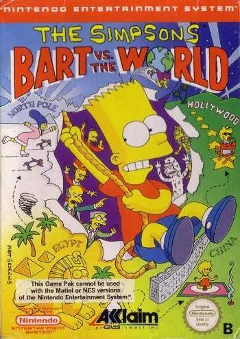 Game | Nintendo NES | The Simpsons Bart vs the World Physical Video Games Game Nintendo