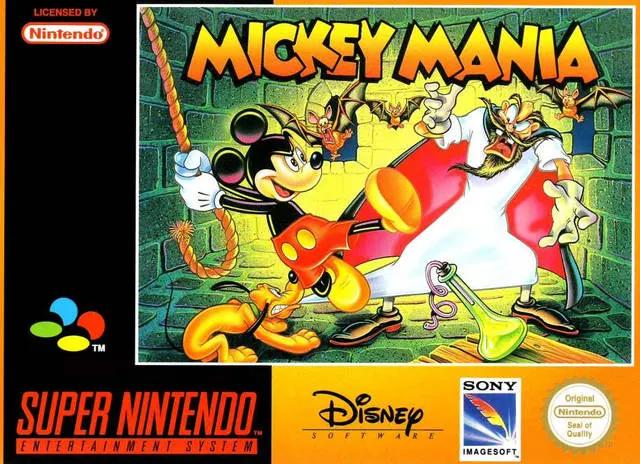 Game | Super Nintendo SNES | Mickey Mania Physical Video Games Game Nintendo