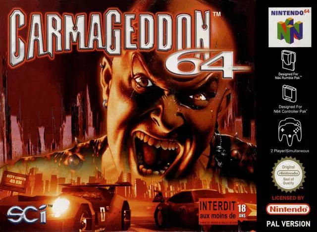Game | Nintendo N64 | Carmageddon Physical Video Games Game Nintendo