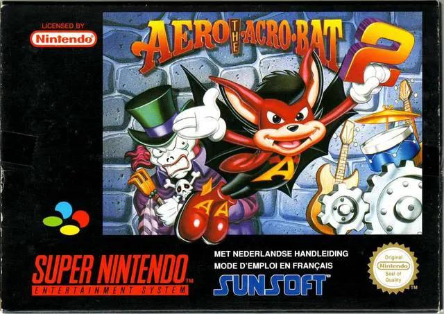 Game | Super Nintendo SNES | Aero The Acro-Bat 2 Physical Video Games Game Nintendo
