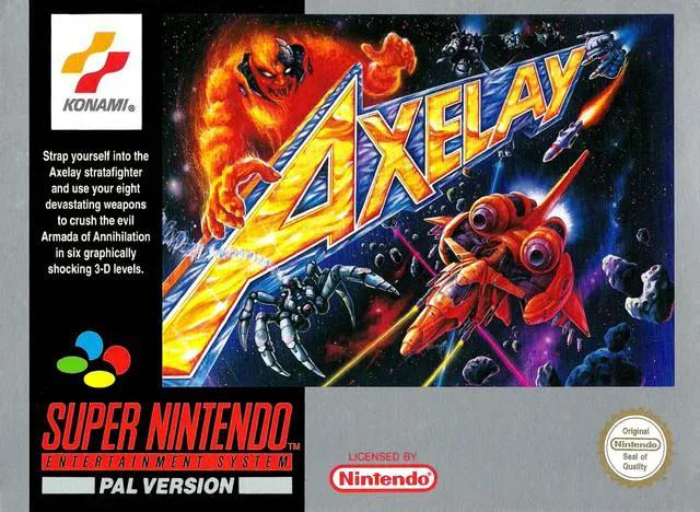 Game | Super Nintendo SNES | Axelay Physical Video Games Game Nintendo