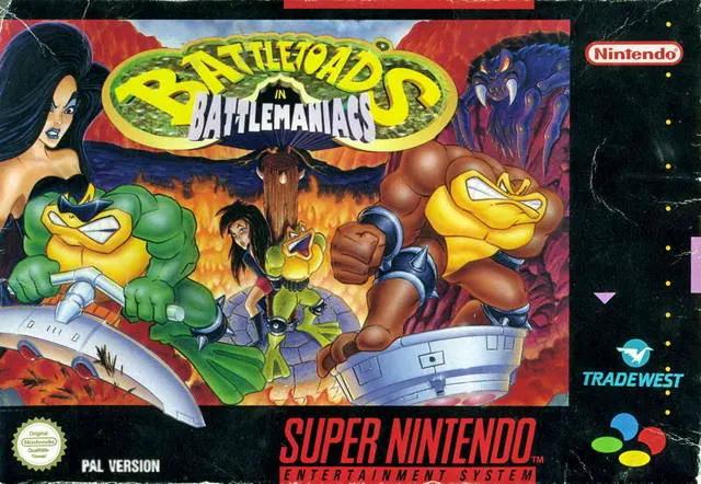 Game | Super Nintendo SNES | Battletoads In Battlemaniacs Physical Video Games Game Nintendo