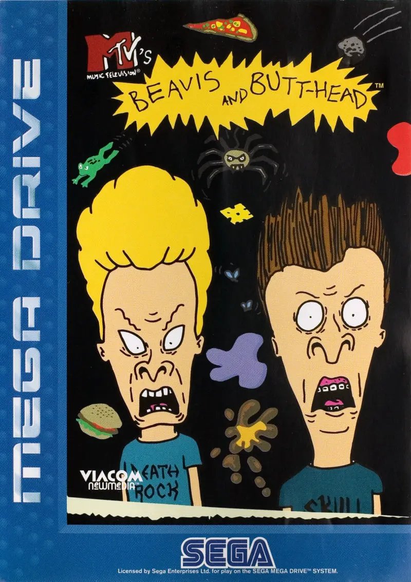 Game | Sega Mega Drive | Beavis And Butt-Head Physical Video Games Game Sega