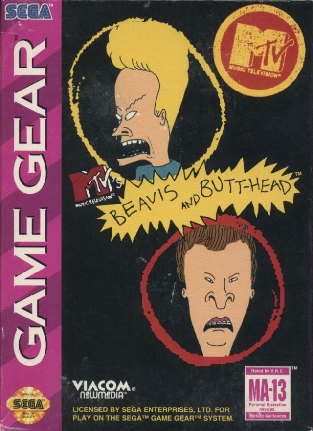 Game | Sega Game Gear | Beavis And Butthead