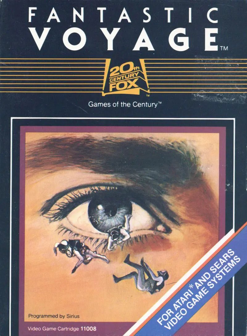 Game | Atari 2600 | Fantastic Voyage Physical Video Games Game Atari