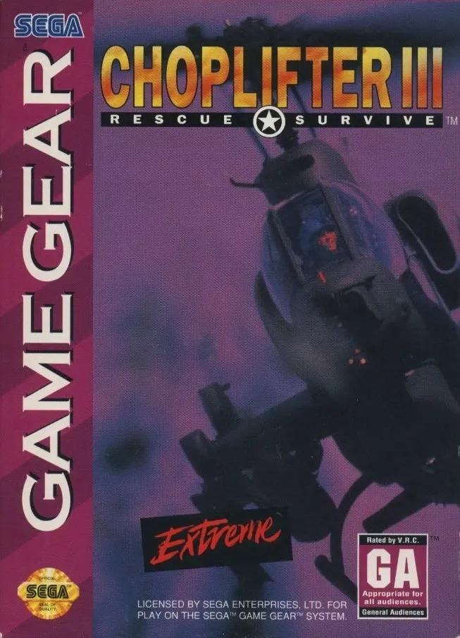 Game | Sega Game Gear | Choplifter III Physical Video Games Game Sega