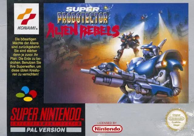 Game | Super Nintendo SNES | Super Probotector: Alien Rebels Physical Video Games Game Nintendo