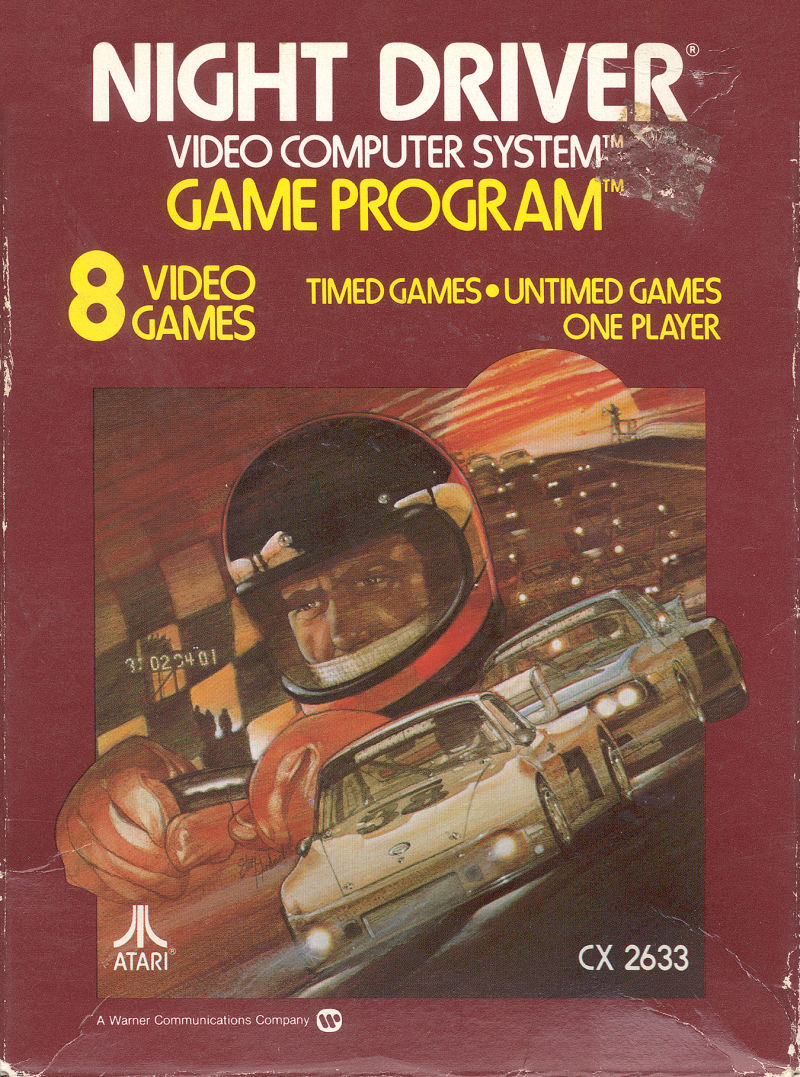 Game | Atari 2600 | Night Driver (Text Label)