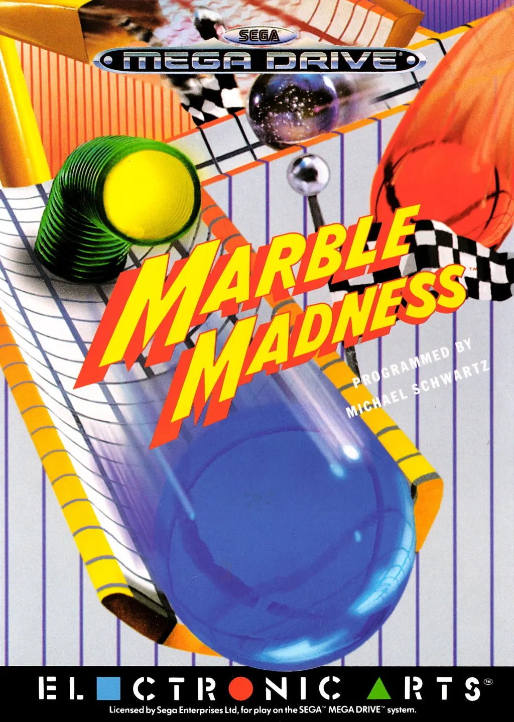 Game | Sega Mega Drive | Marble Madness Physical Video Games Game Sega