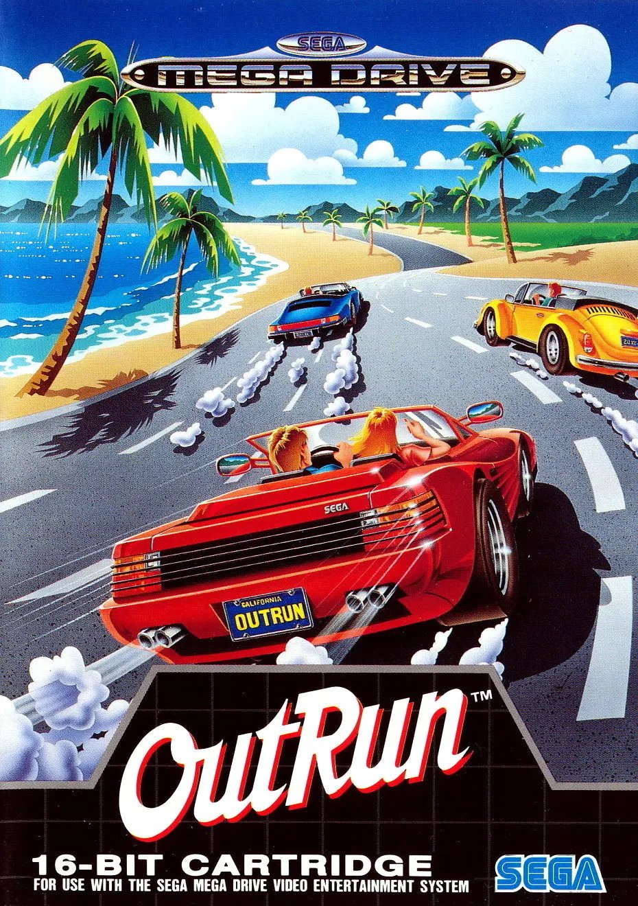 Game | Sega Mega Drive | OutRun Physical Video Games Game Sega