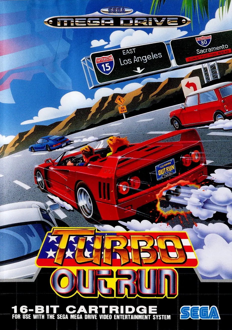 Game | Sega Mega Drive | Turbo OutRun Physical Video Games Game Sega