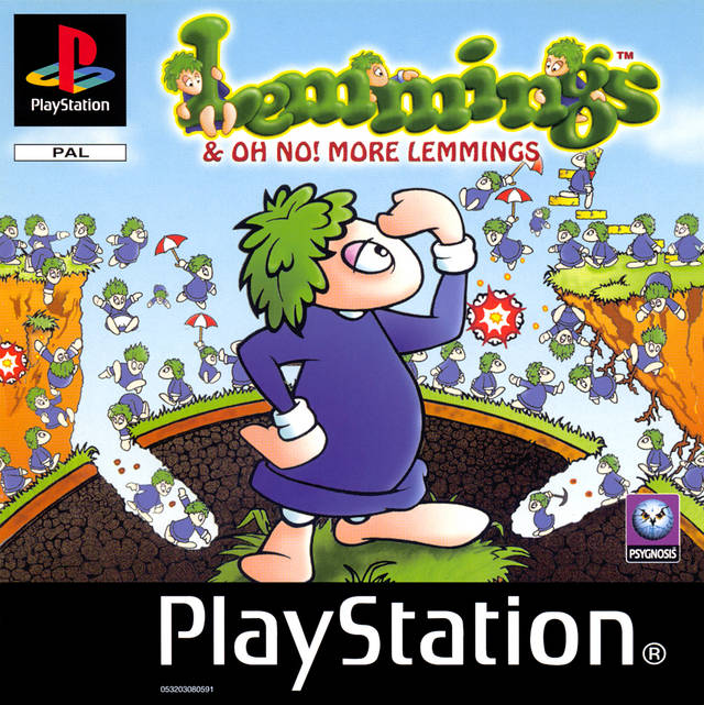 Game | Sony PlayStation PS1 | Lemmings And Oh No More Lemmings