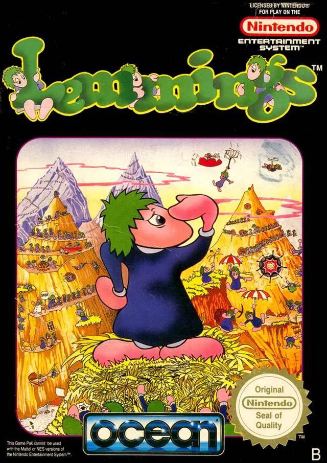 Game | Nintendo NES | Lemmings Physical Video Games Game Nintendo