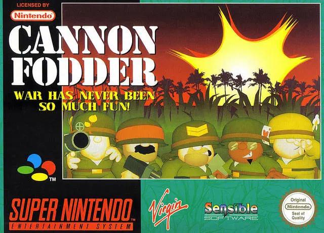 Game | Super Nintendo SNES | Cannon Fodder Physical Video Games Game Nintendo