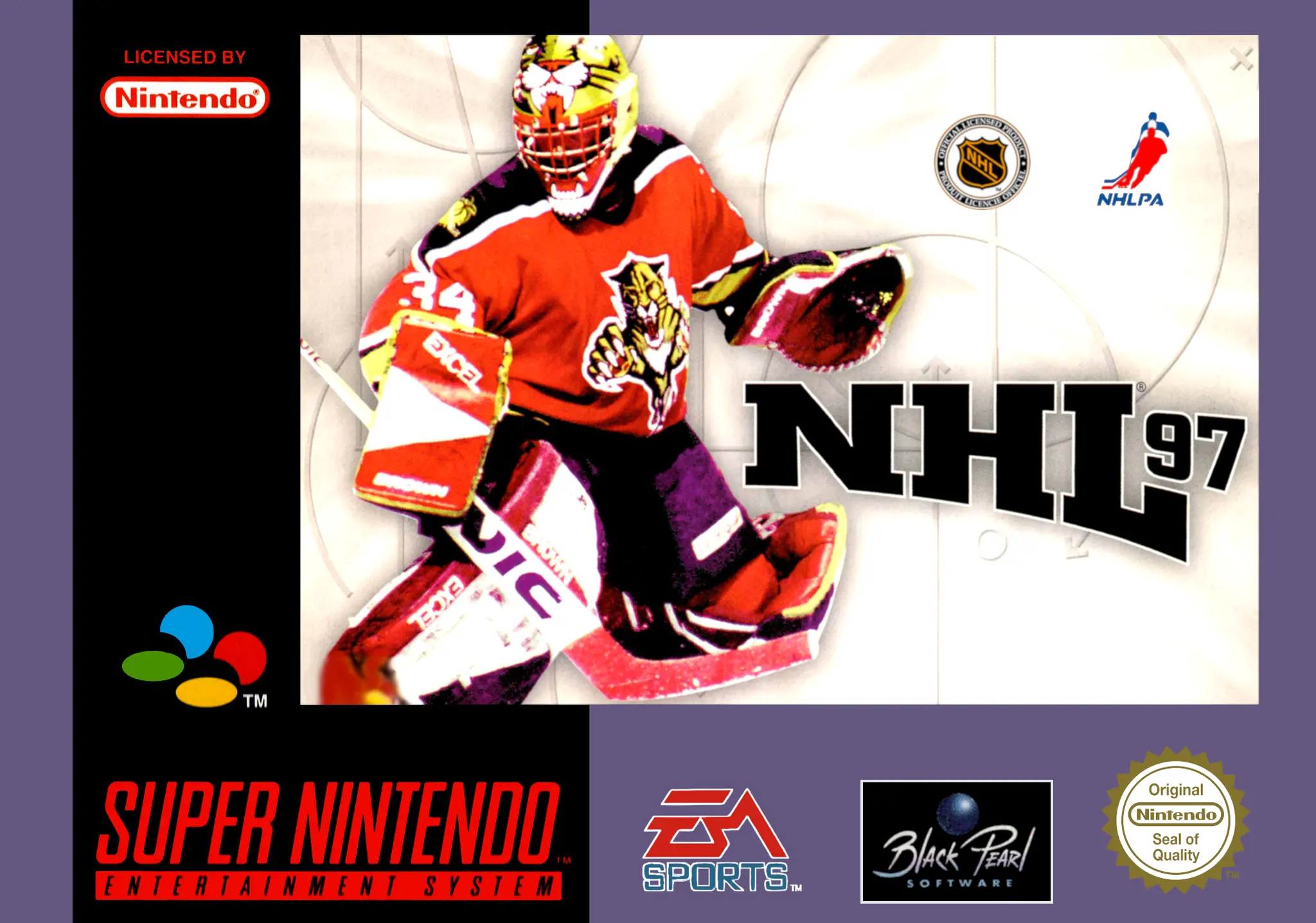 Game | Super Nintendo SNES | NHL 97 Physical Video Games Game Nintendo