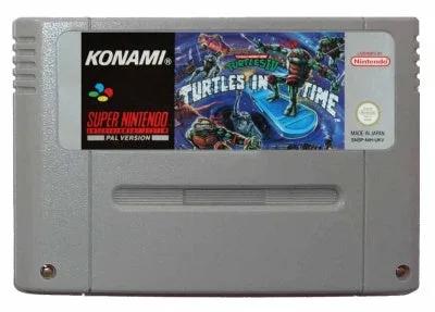 Game | Super Nintendo SNES | Teenage Mutant Hero Turtles IV Turtles in Time Physical Video Games Game Nintendo