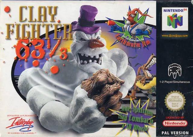 Game | Nintendo N64 | Clay Fighter 63 1/3 Physical Video Games Game Nintendo