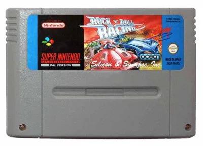 Game | Super Nintendo SNES | Rock N' Roll Racing Physical Video Games Game Nintendo