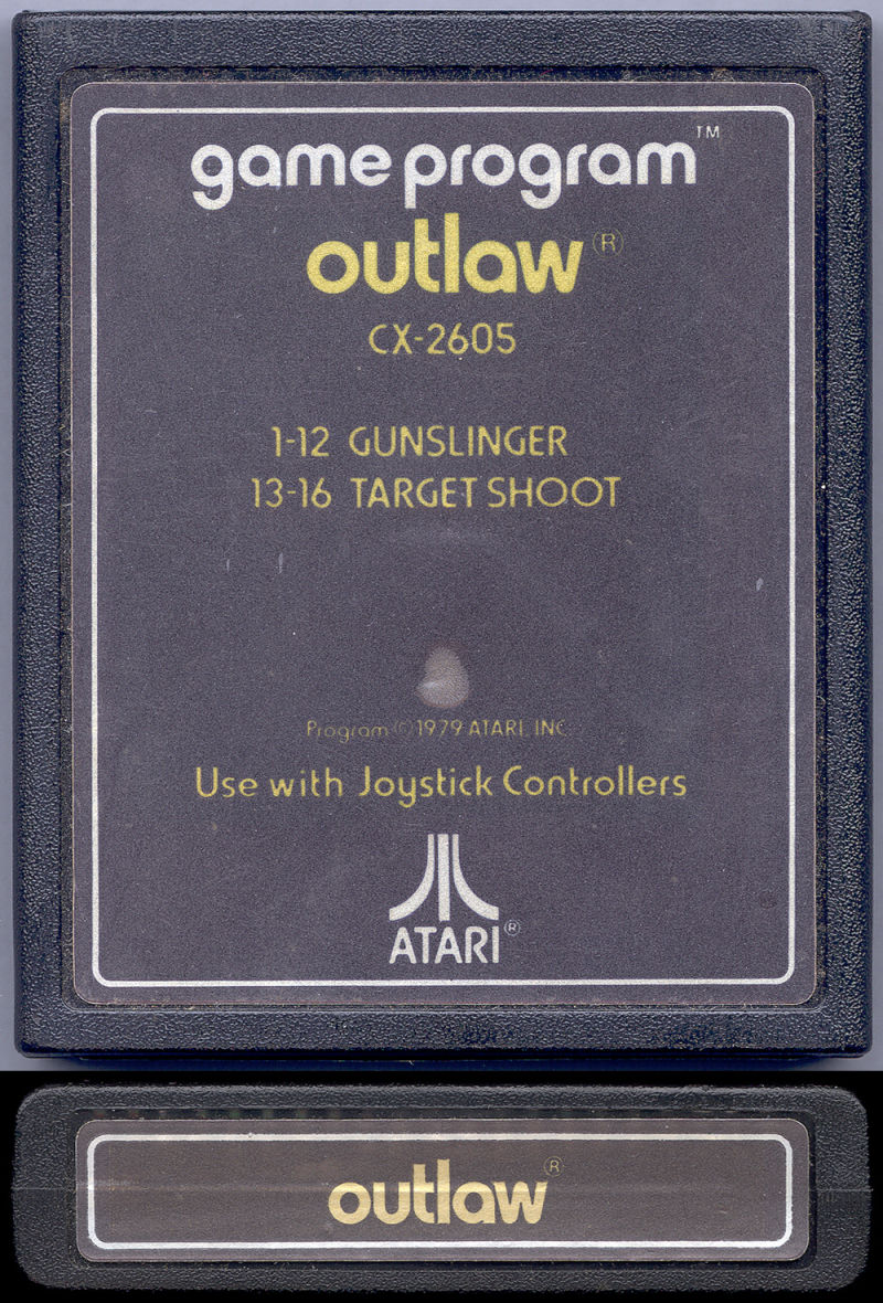 Game | Atari 2600 | Outlaw (Text Label)