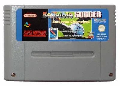 Game | Super Nintendo SNES | Sensible Soccer Physical Video Games Game Nintendo